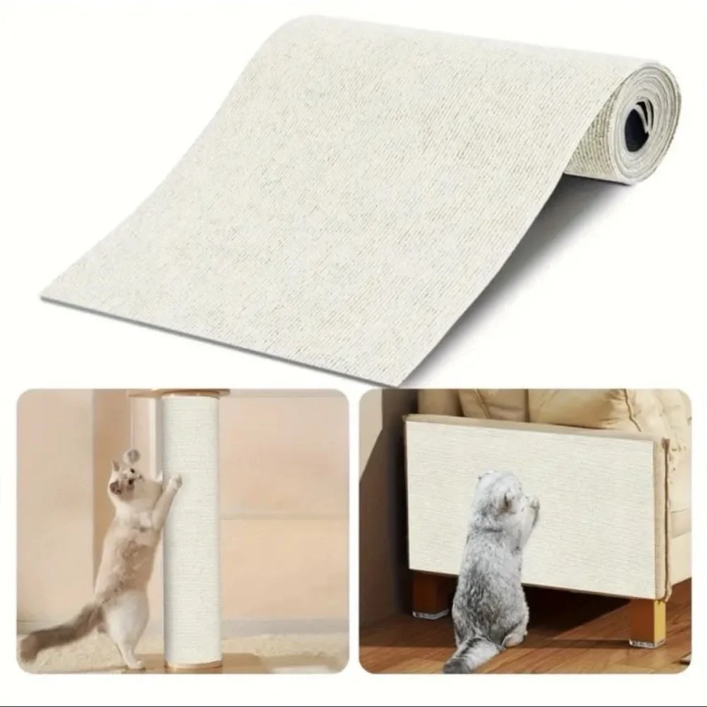 Durable Cat Scratching Mat - Self-Adhesive, Scratch-Resistant Felt Pad for Walls